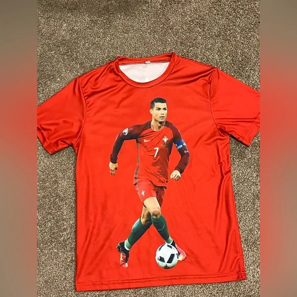 Ronaldo Shirts Tops Ronaldo Red Soccer Jersey Poshmark